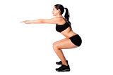Squats fitness sport training gym workout