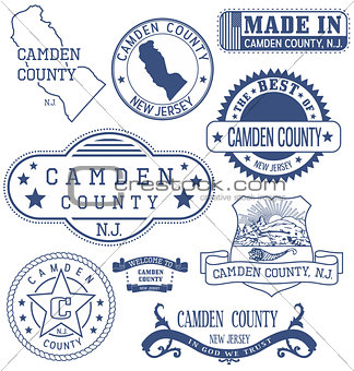 Camden county, NJ, generic stamps and signs