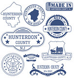 Hunterdon county, NJ, generic stamps and signs