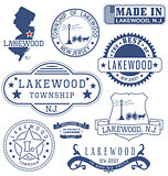 Lakewood township, NJ, generic stamps and signs