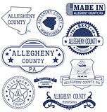 Allegheny county, PA, generic stamps and signs