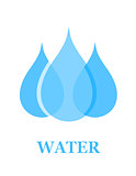 water drop sign