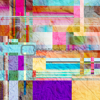 Abstract watercolor geometric background