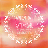 Save the date invitation 