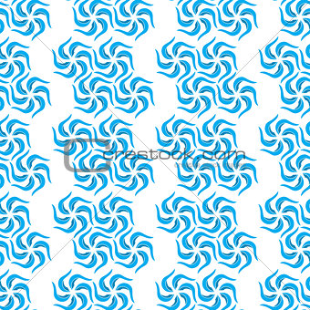 Abstract pattern blue symbol
