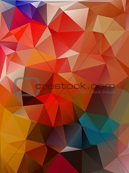 Abstract 2D geometrical colorful background