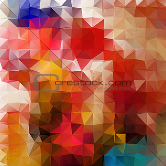 Abstract 2D mosaic triangle geometric background