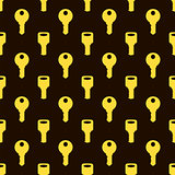 Seamless Gold Key Pattern