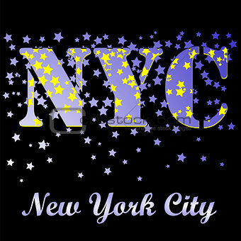 New York T-shirt Emblem. Vintage Sport Pattern.