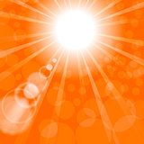 Abstract Sun Background. Orange Summer Pattern.