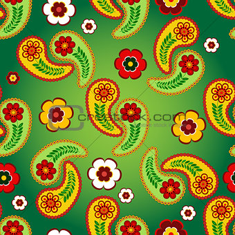 Vivid green seamless pattern