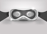 Glasses for virtual reality in 3D. Front view.