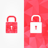 Lock icons: open and closed