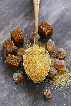 brown cane sugar (refined sugar and granulated sugar)