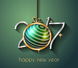 2017 Happy New Year Background for your Flyers and Greetings Card. 