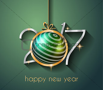 2017 Happy New Year Background for your Flyers and Greetings Card. 