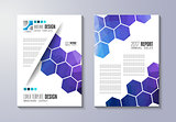Brochure template, Flyer Design or Depliant Cover for business presentation