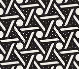 Vector Seamless Black and White Geometric Pattern