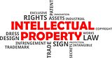 word cloud - intellectual property