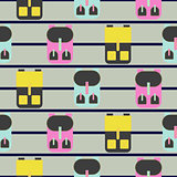 Backpack seamless vector pattern.