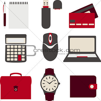 Line icons set. icons for business, management