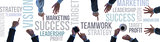 Business teamwork and success banner
