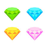 Collection of diamonds.