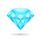 Blue diamond. eps10 vector illustration