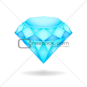Blue diamond. eps10 vector illustration