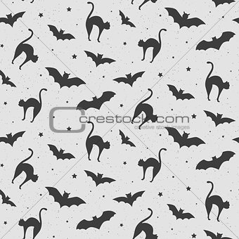 Black and white pattern of cat 