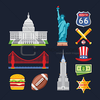 Traditional Symbols of Architecture and Culture, USA