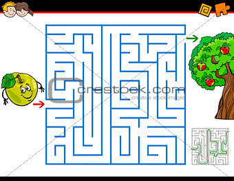 maze activity task cartoon