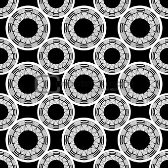 seamless pattern with abstract circle . vector.