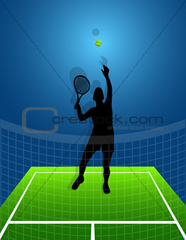 sport background tennis. man. vector