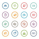 Flat Design Security and Protection Icons Set.
