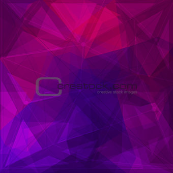 Abstract low poly geometric background with triangles