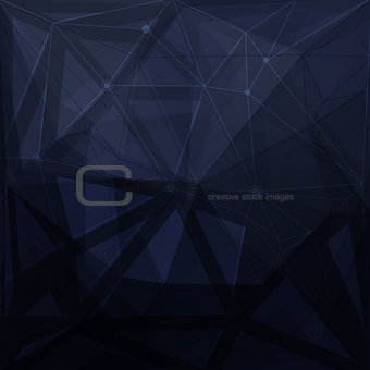 Abstract low poly geometric background with triangles