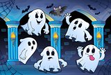 Ghosts in haunted castle theme 2