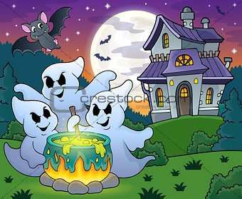 Ghosts stirring potion theme image 4
