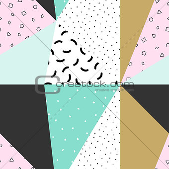 Vector abstract seamless geometric pattern.