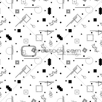 Vector abstract memphis pattern.