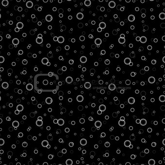 Seamless background with transparent bubbles.