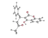 3D illustration of isolated coumadin molecule