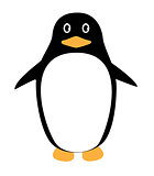 Vector Funny Penguin