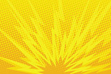 Yellow cartoon blast background