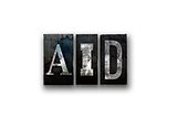 AID Concept Isolated Letterpress Type