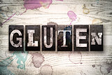 Gluten Concept Metal Letterpress Type