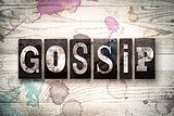 Gossip Concept Metal Letterpress Type