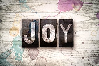 Joy Concept Metal Letterpress Type