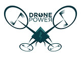 Vector illustration of stylized drone 